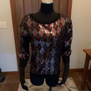 Express… sequin sweater